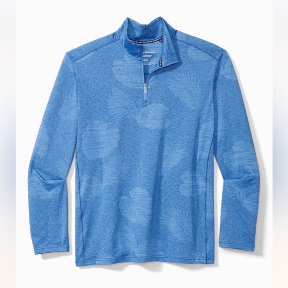 NWT TOMMY BAHAMA Delray Frond IslandZone Half-Zip Sweatshirt - Picture 3 of 7
